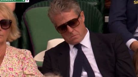 Wimbledon fans left outraged as Hugh Grant falls asleep in Royal Box during match