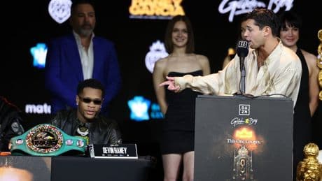 Ryan Garcia and Devin Haney in bitter back-and-forth at Times Square press conference