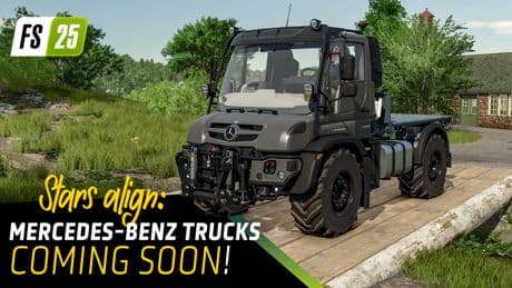 Landwirtschafts-Simulator 25 bringt Mercedes auf den Acker