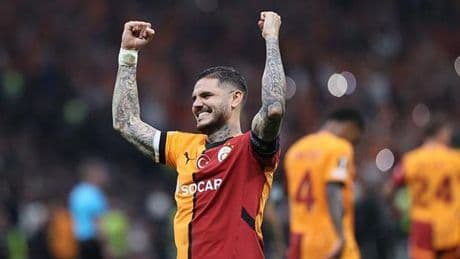Icardi'den Okan Buruk ve şampiyonluk paylaşımı! Galatasaray'da kutlamalara geldi