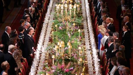 The lavish state banquet being staged for Donald Trump at Windsor