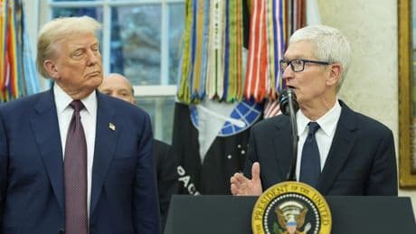 Apple evita los aranceles de Trump con una 'megainversión' de más de 500.000 millones de euros en EEUU para los próximos cuatro años