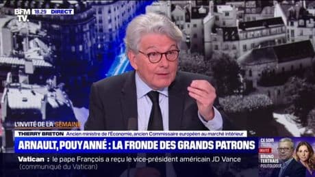 Taxes Trump: "Les patrons français sont patriotes", indique Thierry Breton, ancien ministre de l'Économie