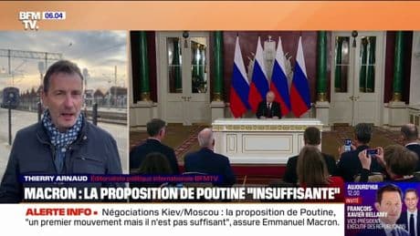 La proposition de Vladimir Poutine "insuffisante" selon Emmanuel Macron