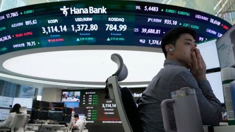Shares in Asia are mixed amid Trump's new tariff deadlines