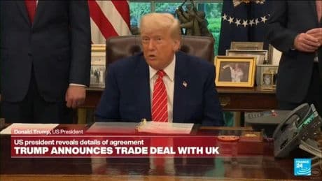 Donald Trump reveals details of trade deal with UK