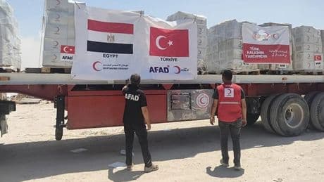 AFAD, Gazze’ye 101 bin ton yardım ulaştırdı