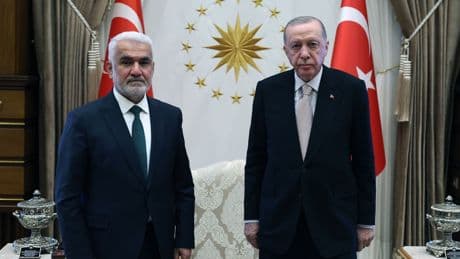 Cumhurbaşkanı Erdoğan, HÜDA PAR Genel Başkanı Yapıcıoğlu'nu kabul etti