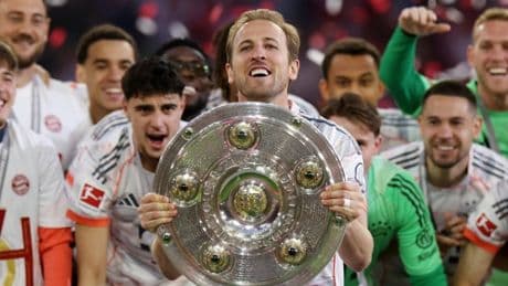 Harry Kane lifts first trophy as Bayern Munich respond to Premier League return rumours