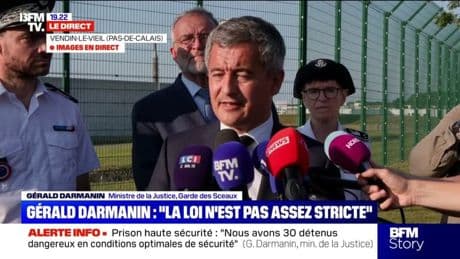 "Quiconque visite une prison sait que ce n'est pas le Club Med" déclare Gérald Darmanin en visite à Vendin-le-Vieil