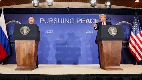 Pressekonferenz von Trump und Putin zu den Ergebnissen des Treffens