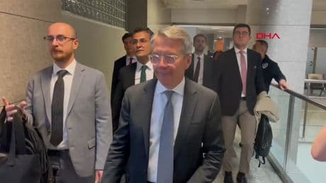 TÜSİAD yöneticileri Orhan Turan ve Ömer Arif Aras adliyeye geldi