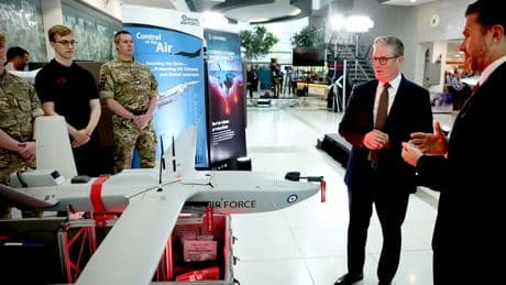 Sir Keir Starmer hails new British 'StormShroud' drones coming into operation