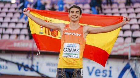 España conquista su primer oro histórico en los 100m lisos del Europeo sub-20 de atletismo: Ander Garaiar voló en 10.40