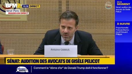 Inscription du consentement dans la loi: "Je pense que ça a une vertu pédagogique", estime Antoine Camus, l'un des avocats de Gisèle Pelicot