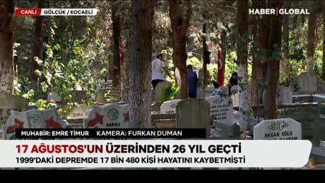 17 bin 480 kişiye mezar olmuştu: 17 Ağustos'un merkez üssü Gölcük'te hayatını kaybedenler için anma