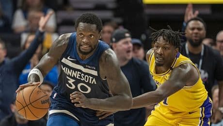 NBA'de Minnesota Timberwolves, Los Angeles Lakers'ı devirerek seride öne geçti!