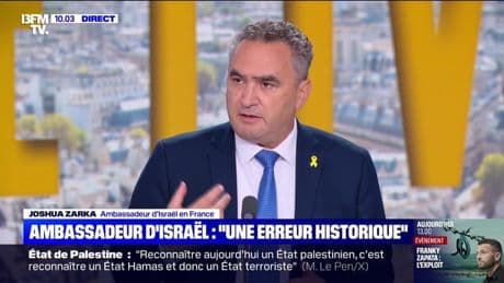 L'ambassadeur d'Israël invité de BFMTV : "Une erreur historique" - 25/07