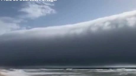 Rare weather phenomenon grips beachgoers at Portugal beach during heatwave