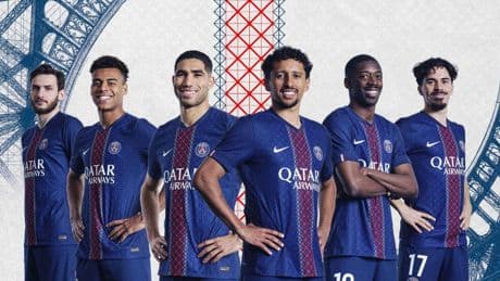 Foot : le PSG dévoile son nouveau maillot, sans la fameuse étoile... mais avec un clin d’œil à la Tour Eiffel