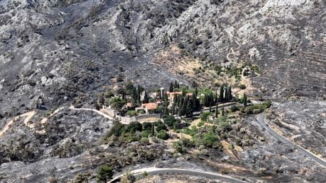 Housekeeper Arrested Over Wildfire That Scorched Greek Island