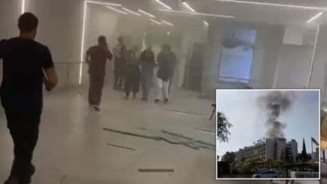 At least 32 people injured after Israeli hospital suffers ‘direct hit’ by Iranian missile