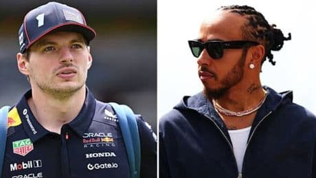 F1 driver told he's 'lost his mind' in brutal Lewis Hamilton and Max Verstappen message
