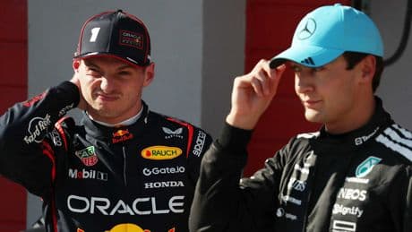Russell und Verstappen - Versöhnungs-Treffen am Flughafen