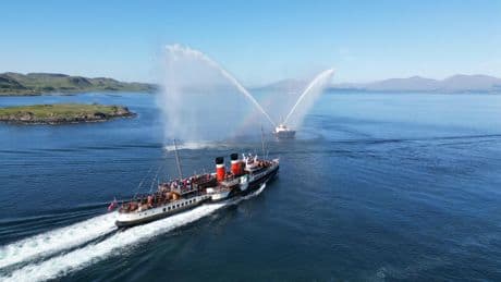 Waverley honoured with water cannon salute to mark major milestone