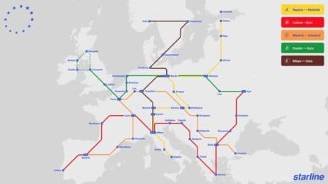 Proyecto del ‘metro europeo’: una red para conectar 39 ciudades