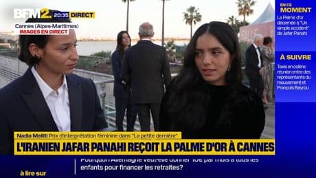Cannes: Hafsa Herzi (La Petite Dernière), s'exprime après le prix d'interprétation féminine