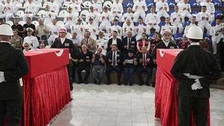 Hatay'da şehit erler Hayrullah Halit Karaman ve Semih Erdoğan törenle memleketlerine uğurlandı