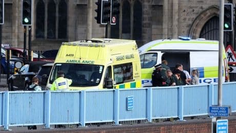 Driver arrested after car ploughs into crowd seriously injuring four including child