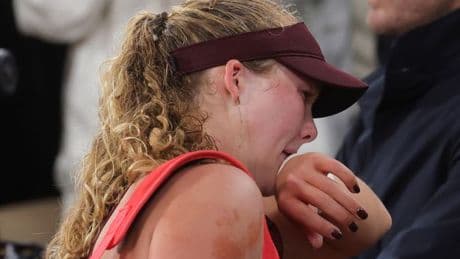 Mirra Andreeva angrily fires ball at crowd and breaks down in tears in French Open meltdown