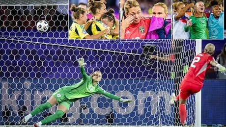 Sweden's goalkeeper delivers x-rated verdict on penalty shoot-out defeat by England - after she blazed spot-kick that would have won the game over the bar