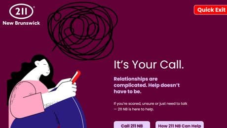 211 launches new N.B. services for victims of gender-based and intimate partner violence