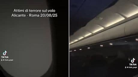 Terrifying moment passengers scream as turbulence jolts Wizz Air flight from Spain during storm before jet is forced to abandon landing