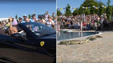 Ferrari & Krokodile: Andrea Kiewel protzt beim ZDF-„Fernsehgarten“