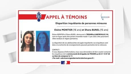 Calvados: un appel à témoins lancé après la disparition inquiétante de deux mineures à Troarn et Amfreville