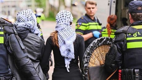 75 demonstranten aangehouden bij pro-Palestinaprotest Den Haag