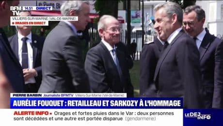 Nicolas Sarkozy est aux côtés de Bruno Retailleau pour rendre hommage à la policière municipale Aurélie Fouquet, tuée il y a 15 ans