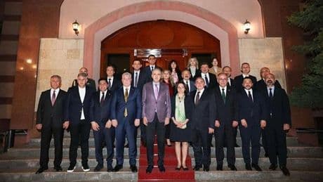 TBMM Başkanı Kurtulmuş, Türkiye'nin Bişkek Büyükelçiliğini ziyaret etti