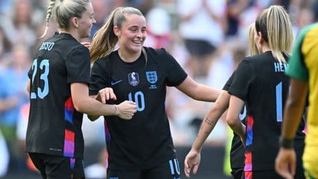 Lionesses in seventh heaven as Euro 2025 preparation completed with Jamaica rout