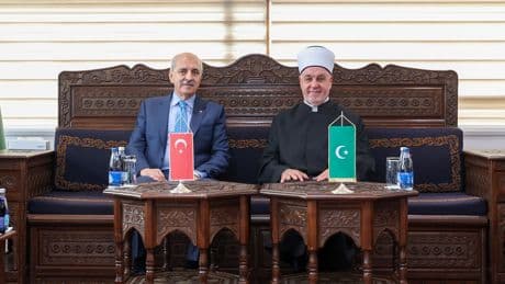 Srebrenitsa ve Gazze vurgusu! TBMM Başkanı Kurtulmuş, İzetbegoviç'in sözlerini hatırlattı