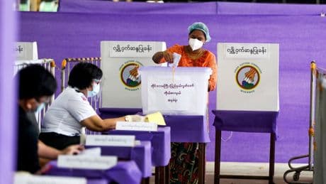 Myanmar's military government enacts a tough new electoral law ahead of year-end vote