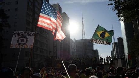 US-Zölle: Tausende Bolsonaro-Anhänger demonstrieren in Brasilien und loben Trump