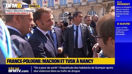 Bain de foule pour Emmanuel Macron, à Nancy