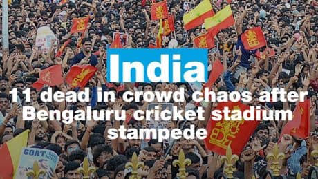 India: 11 dead in crowd chaos after cricket stadium stampede
