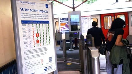 Royaume-Uni: le métro londonien fortement perturbé en raison d'une grève des agents
