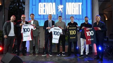 Genoa, premiati Bani, Frendrup, Vasquez e Sabelli